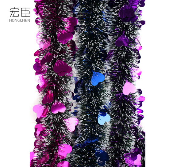 喜庆圣诞节毛条彩带 加厚毛条  婚庆装饰彩条圣诞树装饰置用品