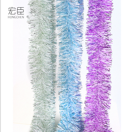 圣诞节日装饰用品   七彩彩条 圣诞装饰彩条龙拉花毛条