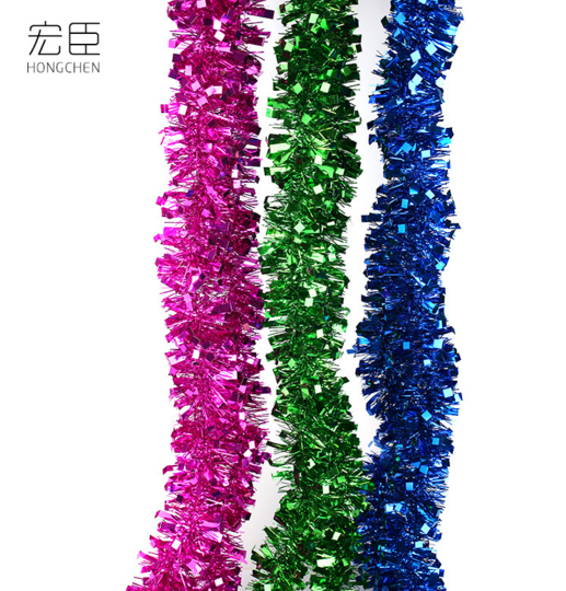 喜庆圣诞节毛条彩带   婚庆装饰彩条 店铺装饰用品批发