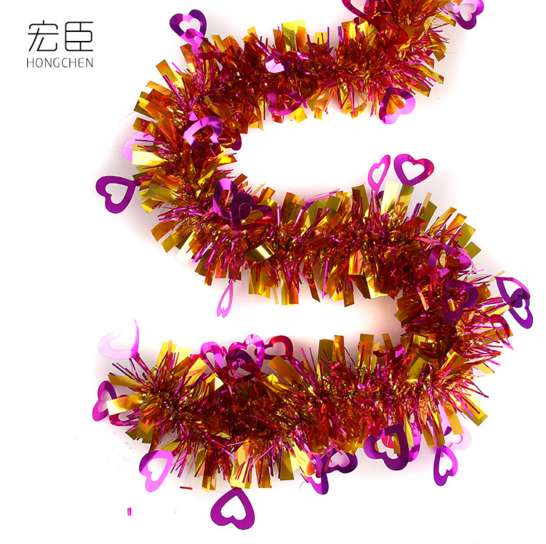 新款舞台装饰毛条批发 节日庆祝毛条 圣诞节装饰用品彩条批发