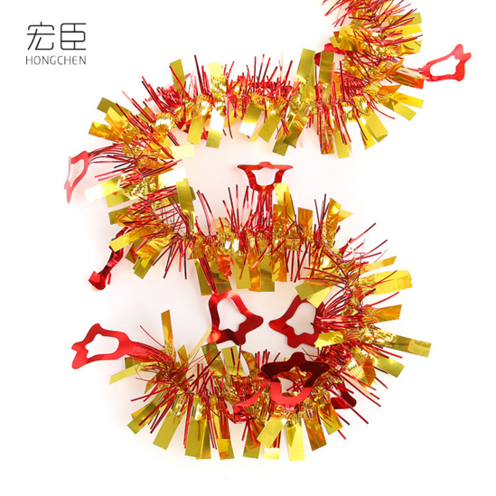 新款 亮光纸加厚毛条  店铺装饰彩条 婚庆毛条彩带装饰用品