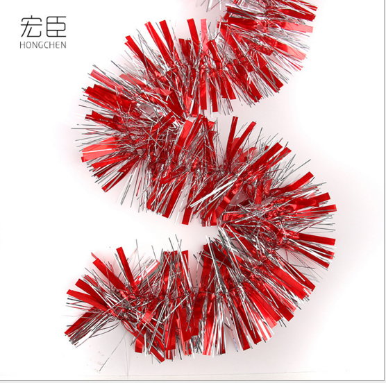 圣诞树毛条彩带  装饰婚庆party节日布置用品加厚亮纸毛条