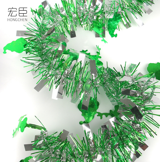 婚庆佳节布置用品 圣诞节加厚毛条彩带  店铺装饰彩条