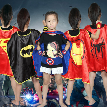 Halloween Children‘s Clothing avengers Superman Captain America Spider-Man Batman Iron Man Cloak