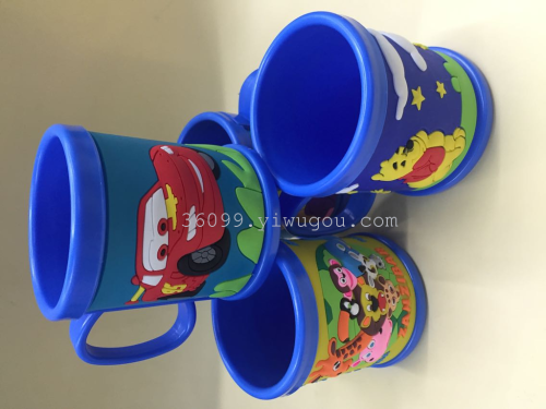 Yiwu Factory Direct Sales PVC Environmental Protection Mug Personalized Custom Logo Cartoon Soft Rubber Gift