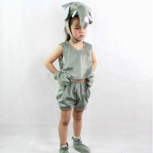 New Children‘s Costume Animal Costume 61 Festival Clothing Cartoon Clothing Short Sleeve Elephant