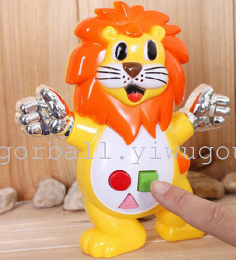 Touch the lion body induction piano with light and music new children's educational toys interactive game toys