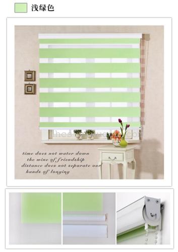 monochrome double-layer soft gauze curtain uv-proof sunshade home hotel circulation curtain factory direct roller blinds