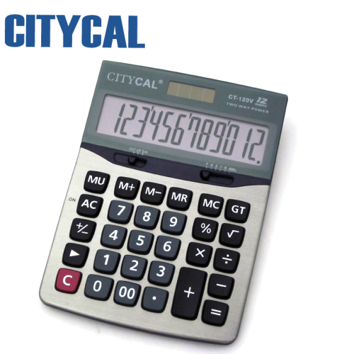 Citycal Calculator CT-120V Solar Calculator