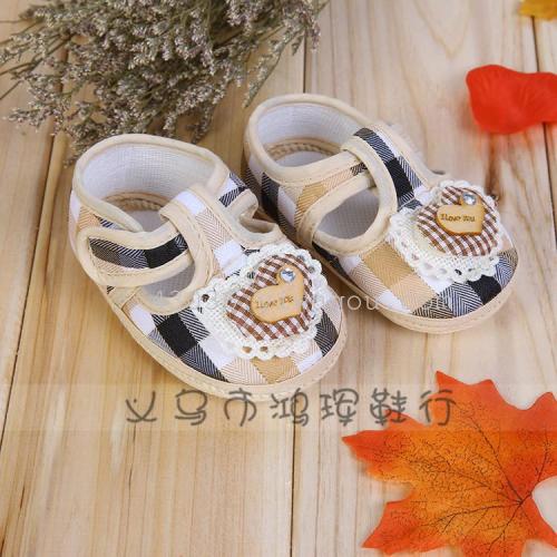 new cartoon applique point plastic non-slip sole baby toddler shoes