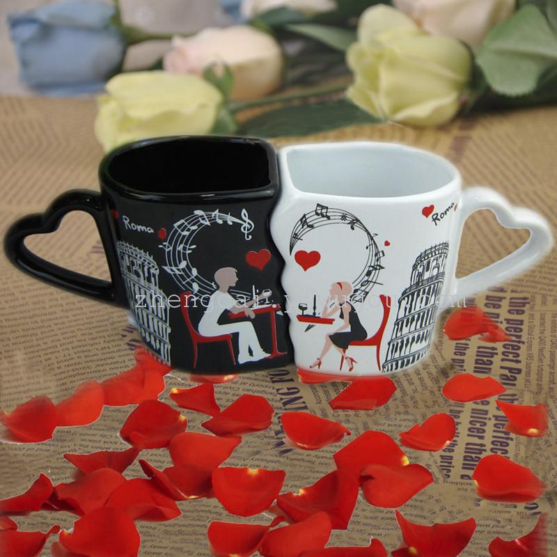 陶瓷杯 咖啡杯 情侣对杯 定做广告杯