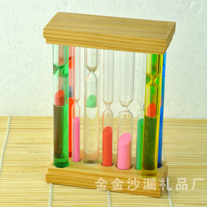 七彩沙漏 松木沙漏 升水沙漏 创意沙漏