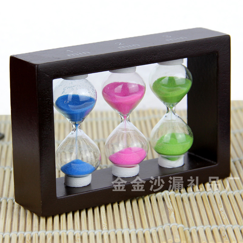 创意沙漏 计时123 木制沙漏 创意沙漏