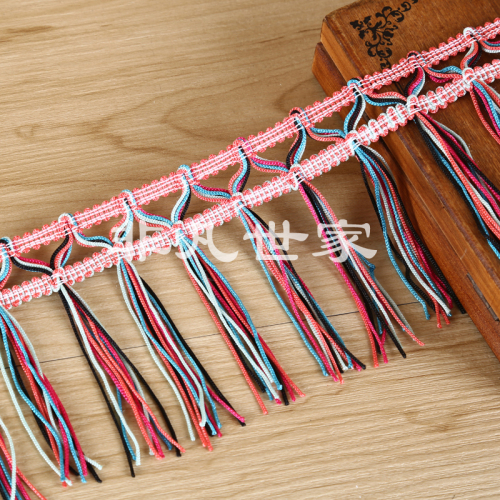 Colorful Slender Tassel Lace Stage DIY Accessories 10cm