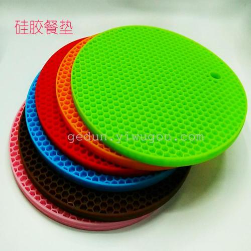 popular thickened 85g waterproof table mat silicone honeycomb insulation pad