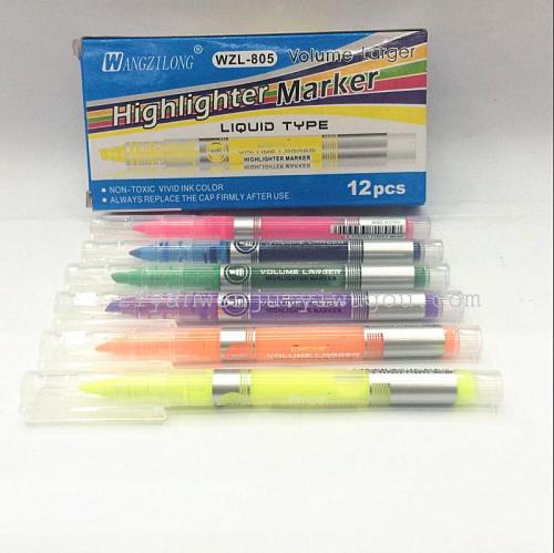 straight liquid highlighter 805 wangzilong wzl color marking pen