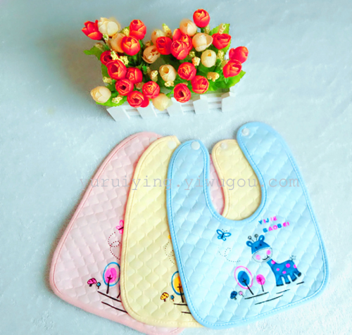 Factory Direct Sales Baby Saliva Towel Printing Baby Waterproof Bib Bib Maternal and Child Supplies Export