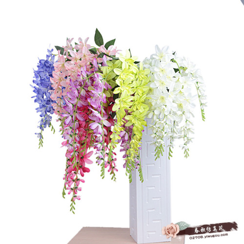 Artificial Single Five-Fork Orchid Home Decoration Artificial Flower