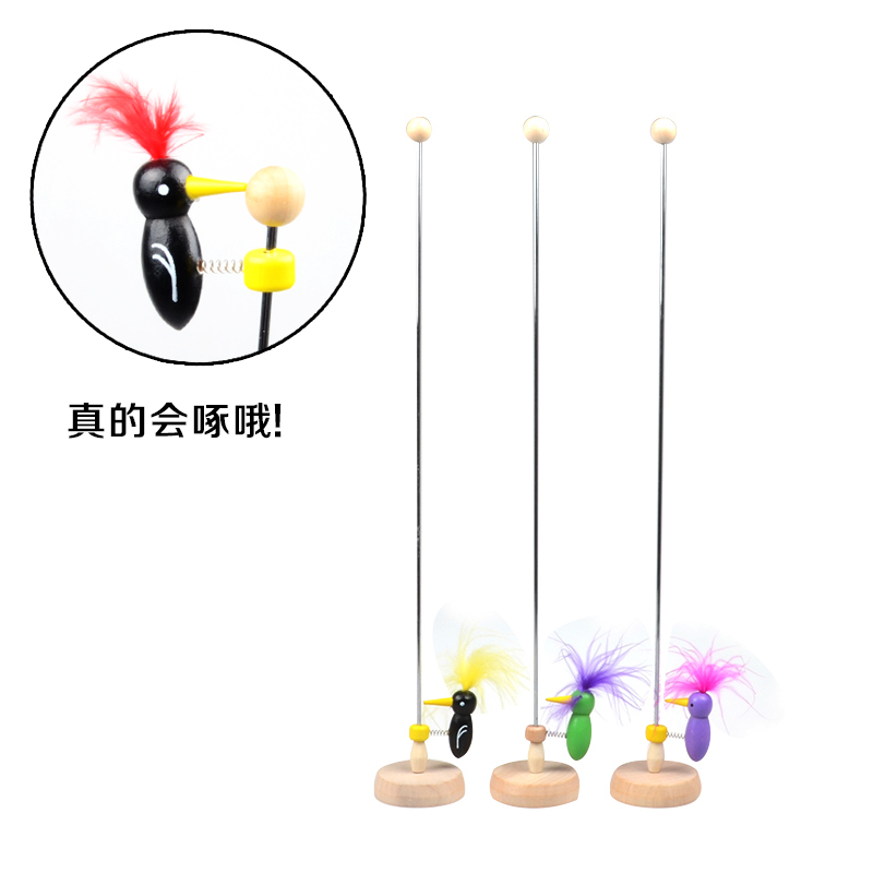 创意儿童益智动手早教 可爱啄木鸟地摊热卖玩具 传统木制工艺品