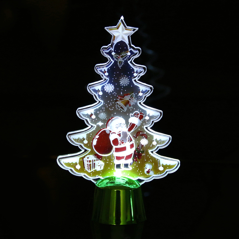 发光led3d立体动感台灯圣诞万圣节 3d小夜灯创意礼品