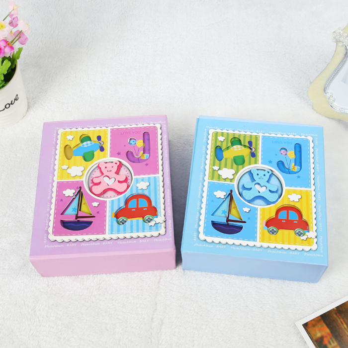 精美儿童卡通4D工艺贴画相册