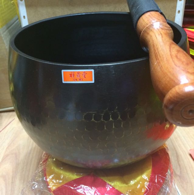 台湾祥晟堂佛具 正品台湾特级一枚制铜磬6寸 7寸