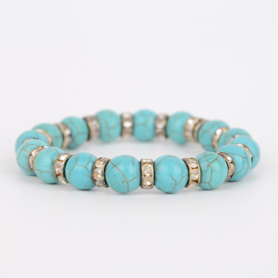 2016 yiwu factory hand-decorated bracelet turquoise female style bracelet