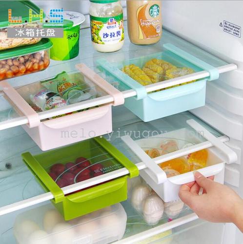 multi-purpose storage rack for refrigerator preservation partition， twitching classification storage rack