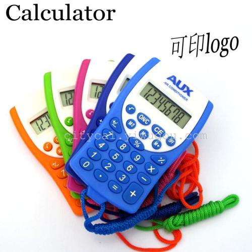 kk1660 gift color lanyard compact mini calculator