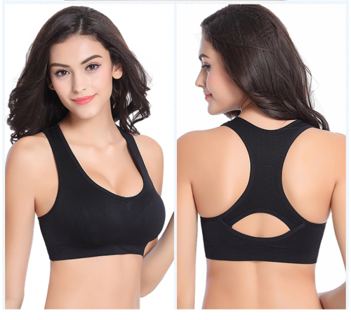 e-commerce popular sports underwear women‘s running sports bra vest no steel ring shockproof fitness