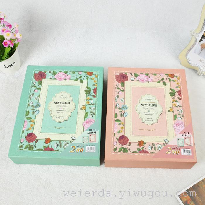 清新仿古小花朵6寸200P相册 影集 精美礼品