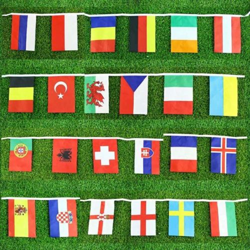 european cup 24 countries flying flags