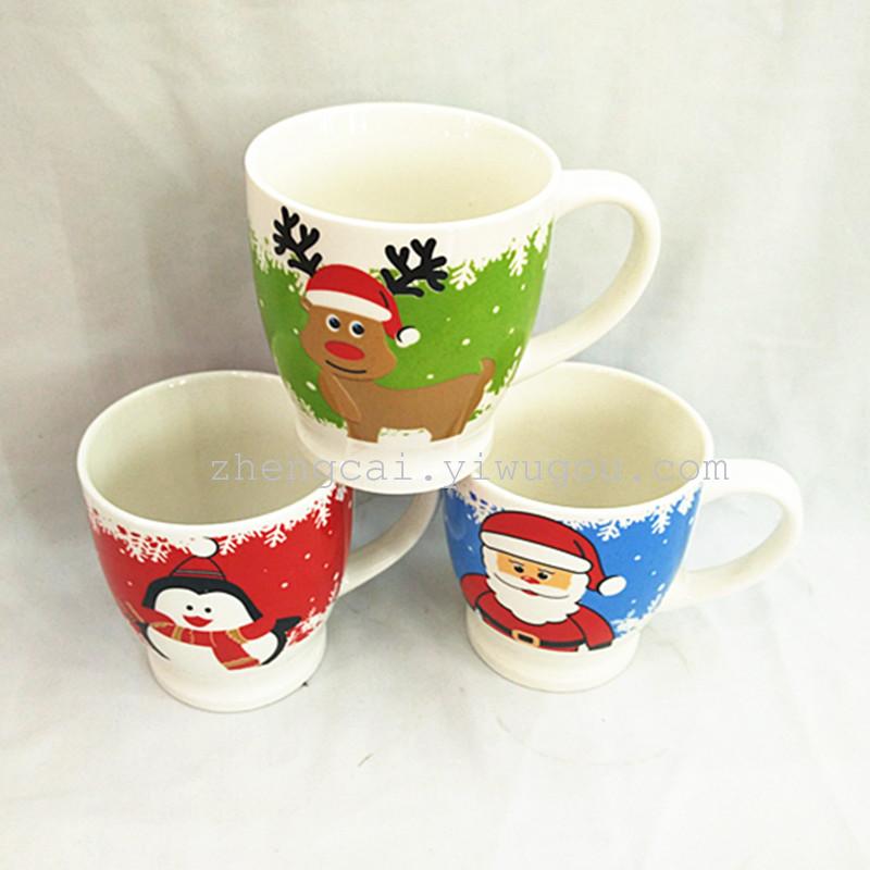 陶瓷圣诞咖啡杯 广告定做促销杯