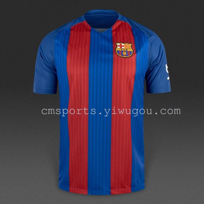 2016-17西甲 巴塞罗那球衣 巴萨足球服_崇铭体