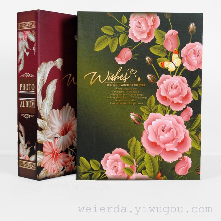 欧美复古花朵6寸200张相册影集 纪念礼品 DIY