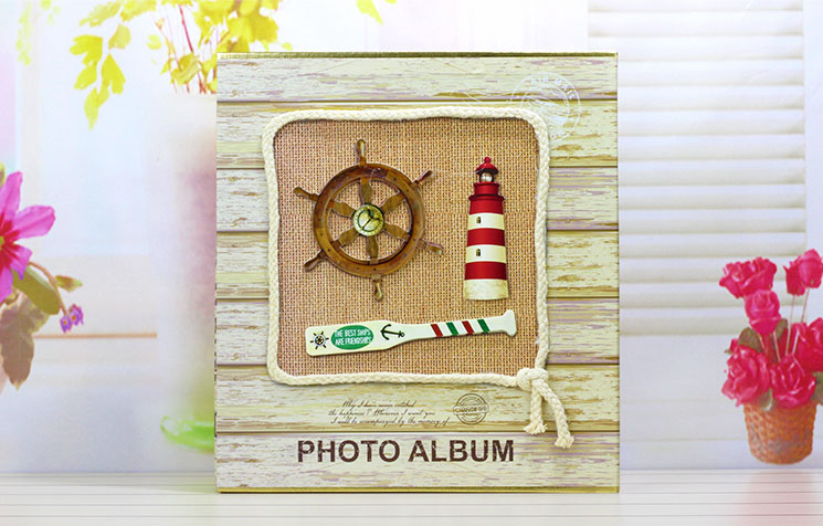 新款盒装立体贴6寸相册 家庭影集 礼品工艺