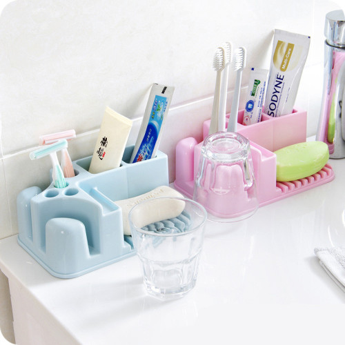korean toothbrush holder in bathroom bathroom couple toothpaste toothbrush cup porous storage rack tooth holder