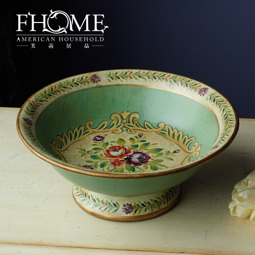 Factory Direct Sales Foreign Trade Export Home Decoration Fruit Bowl Decorative Ceramic Crafts