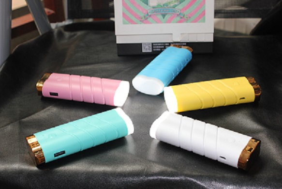 两节变色龙移动电源 带LED手电 多种手机配件