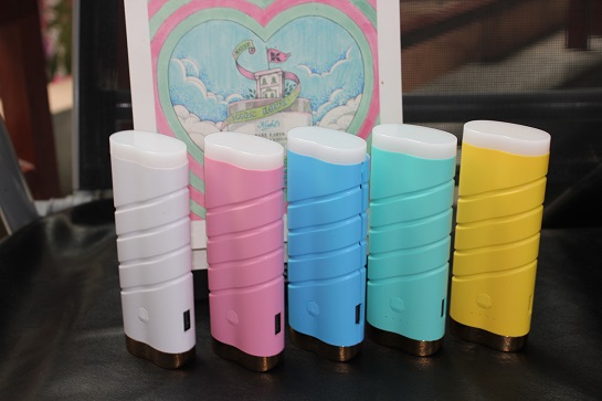 两节变色龙移动电源 带LED手电 多种手机配件