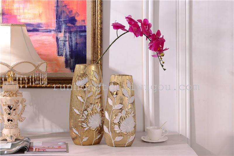 厂家直销拉丝 陶瓷花瓶工艺品摆件 简约时尚家居