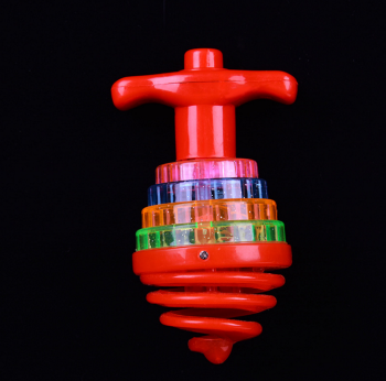 新款弹跳陀螺 多种玩法电动发光陀螺 儿童玩具