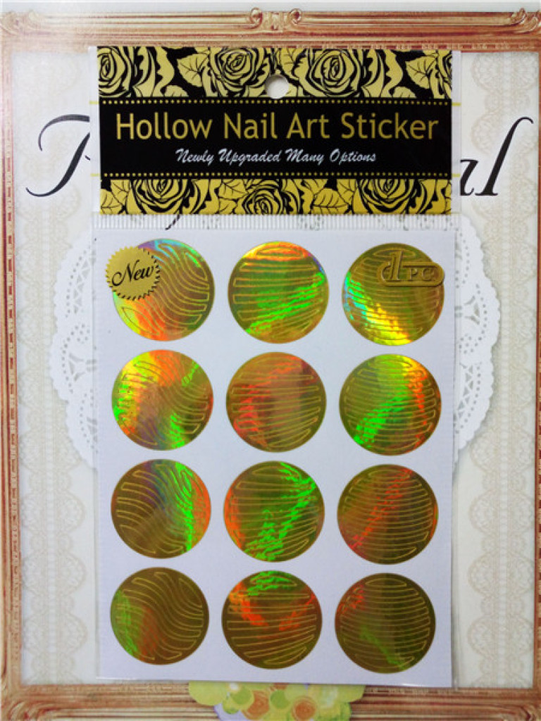 Supply The New Nail Stickers Affixed Manicure Hollow Golden Laser The New Nail Stickers Affixed Manicure Hollow Golden Laser Paper Factory Outlets