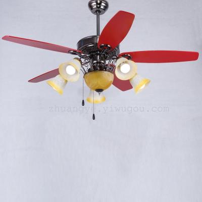 Modern Ceiling Fan Pendant Pull Chain Fans with Lights Remote Control Light Blade Smart Industrial red Cheap Room 38