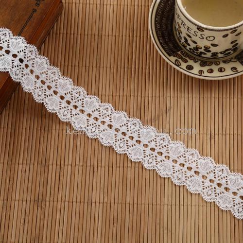 white lace symmetrical lace clothing accessories embroidery edge material