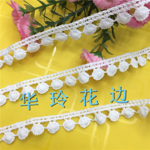 Water Soluble Lace Cotton Cotton Lace Embroidery Lace Single Row Bean Lace Clothing Curtains Accessories