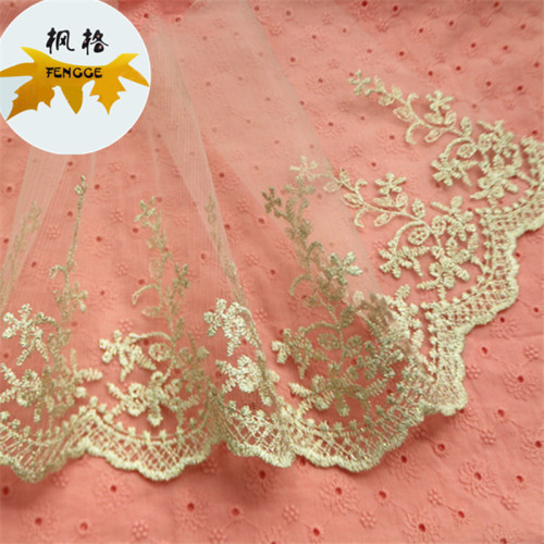 factory direct gold wire mesh lace diy clothing accessories