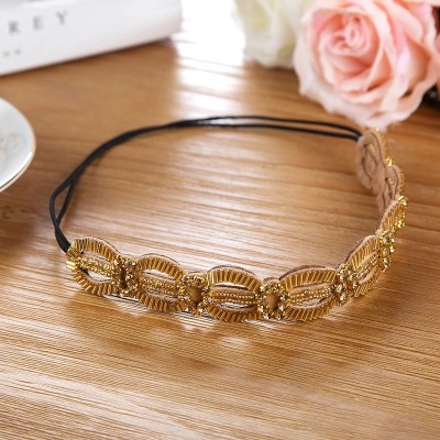 Manufacturers selling fashion handmade Diamond Crystal Beaded headband hair with Hair Barrette