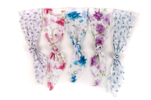 Taobao Exposure Korean Classic Leopard Print Multi-Functional Fashion Scarf Handbag Handle Wrap plus Small Flower Jane Silk Edge