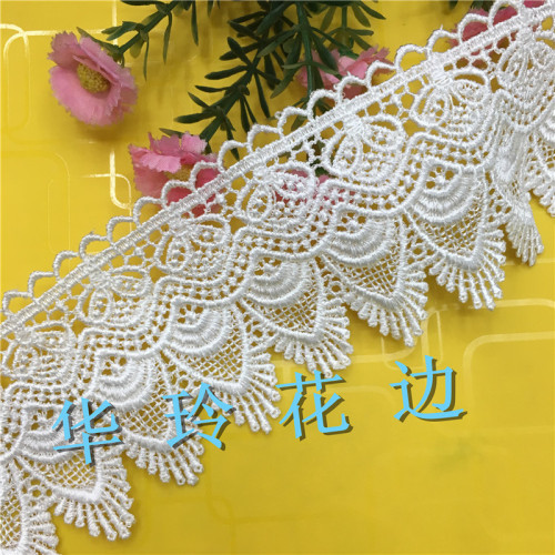 Water Soluble Lace Accessories Water Soluble Lace Embroidery Lace Cotton Thread Lace Textile Clothing Accessories
